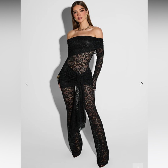 Murci Capri black long sleeve jumpsuit - Picture 1 of 2